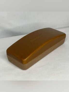 Tommy Bahama Brown Hard Shell Eyeglasses Case With Logo